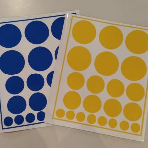 Herbruikbare Raamstickers Stippen